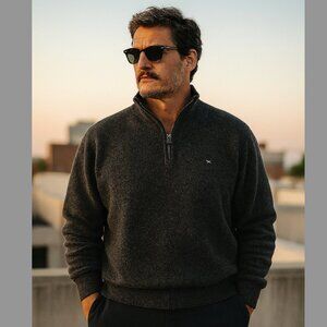 Rodd & Gunn Dark Gray Zip-Up Sweater